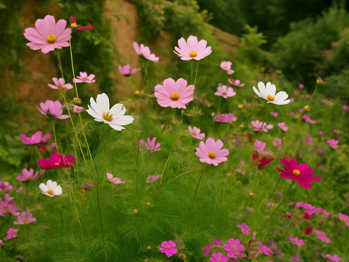 Old Scripts pillar in the resilience framework – tangled garden reflecting inherited beliefs, shame, and self-talk patterns